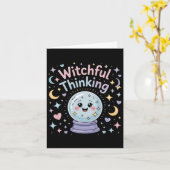Carte Réflexion Witchful Crystal Ll Vibes Halloween (Fleur jaune)