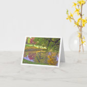 Carte "réflexions dans un étang " (Fleur jaune)