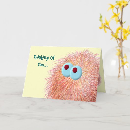 Carte Réflexions Fuzzy Sur Vous (Fleur jaune)