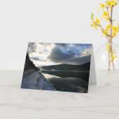 Carte Réflexions sur le coucher du soleil (Fleur jaune)