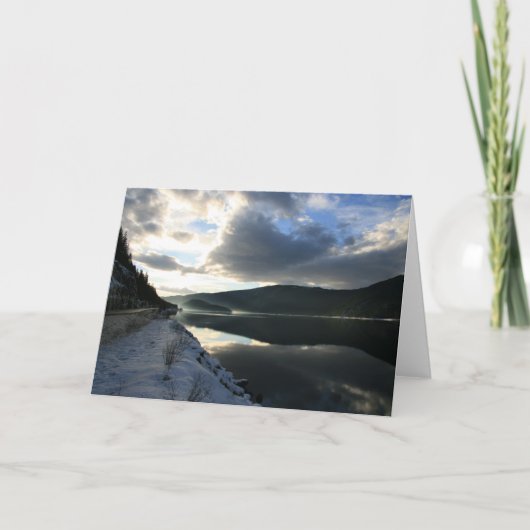 Carte Réflexions sur le coucher du soleil (Devant)