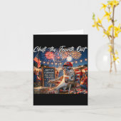 Carte Refroidir le quatrième drôle de poisson café glacé (Fleur jaune)