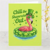 Carte Refroidir les trèfles drôle  St Patrick's Day (Fleur jaune)