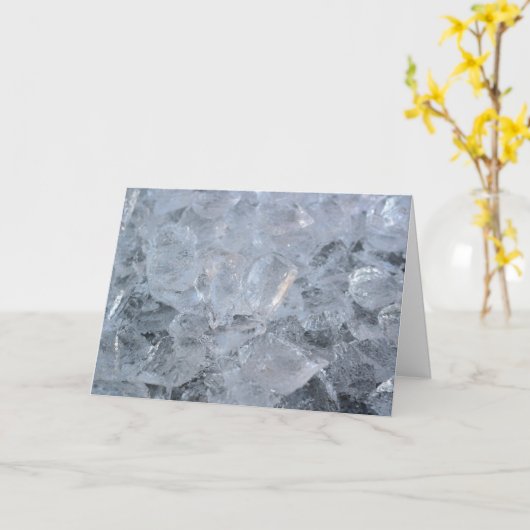 Carte Refroidissement de la texture de la cube de glace (Fleur jaune)