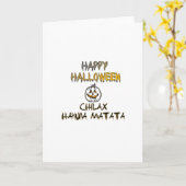 Carte Refroidissez et détendez-vous Happy Halloween Coll (Fleur jaune)