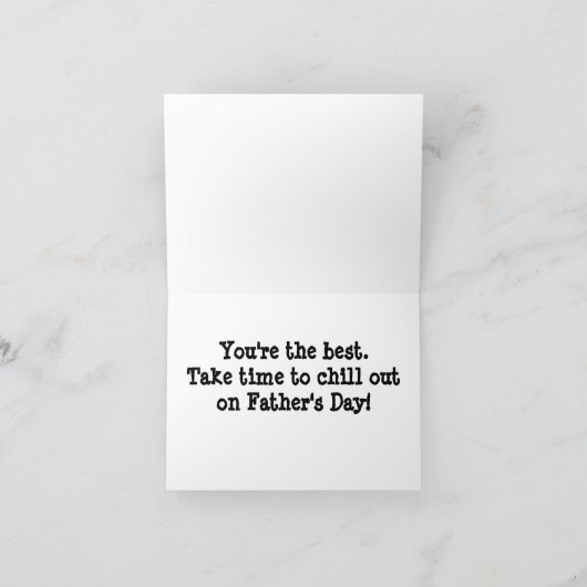 Carte Refroidissez pour le meilleur papa (Intérieur)