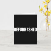 Carte Refurbished New Knee Replacement Funny Knee Surger (Fleur jaune)