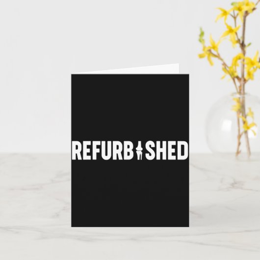 Carte Refurbished New Knee Replacement Funny Knee Surger (Fleur jaune)