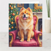 Carte Regal Chow Chow by Grand Christmas Tree Holiday (Devant)