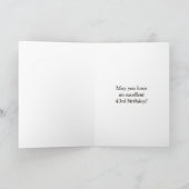 Carte Regard "43" d'arc-en-ciel et "JOYEUX (Intérieur)