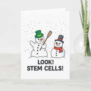 Carte Regard de professeur de sciences de Noël de chimie