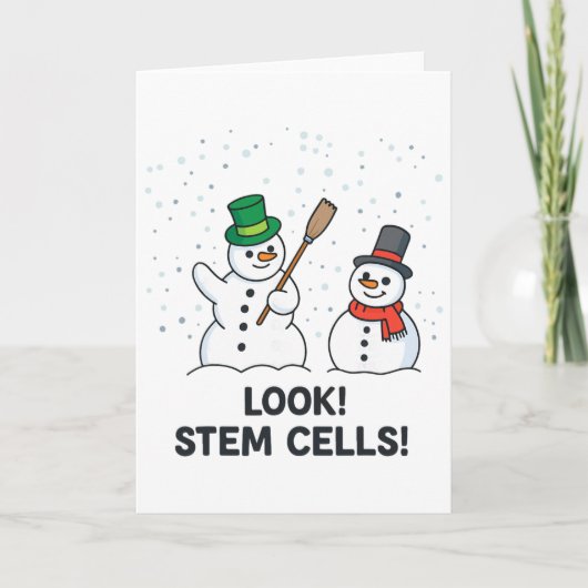 Carte Regard de professeur de sciences de Noël de chimie (Devant)