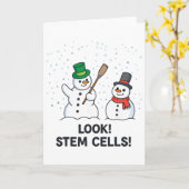 Carte Regard de professeur de sciences de Noël de chimie (Fleur jaune)