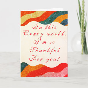Carte Regard élégant et scintillant de gratitude pour un