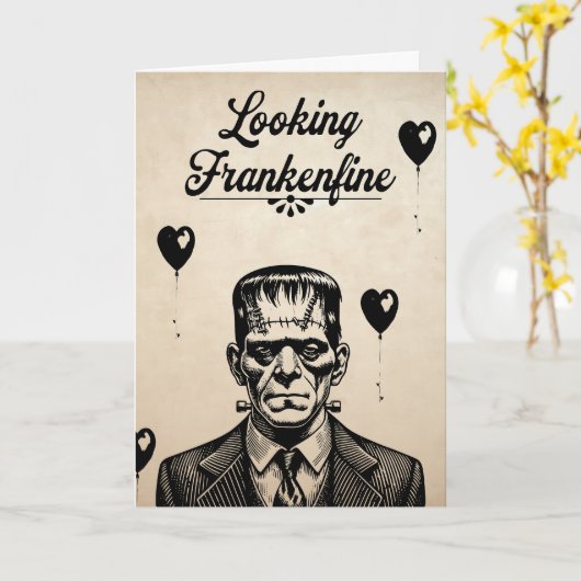 Carte Regard Frankenfine (Fleur jaune)