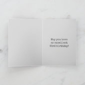 Carte Regard Lumineux Effrayant "63 ANS !" + Nom (Intérieur)
