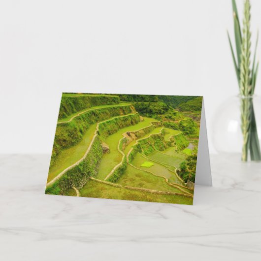 Carte Regardant les rizières (Devant)