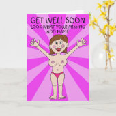 Carte Regarde Ce Que Tu Manques, Va Bien (Fleur jaune)