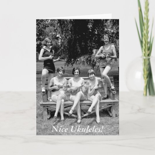 Carte Regarde Ces Ukuleles ! - Années 1920 (Devant)