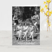 Carte Regarde Ces Ukuleles ! - Années 1920 (Fleur jaune)