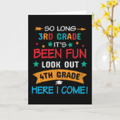 Carte Regarde En 4e Année Je Reviens À L'École (Fleur jaune)