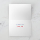 Carte Regarde ! Félicitations Extraordinaires pour les c (Intérieur)