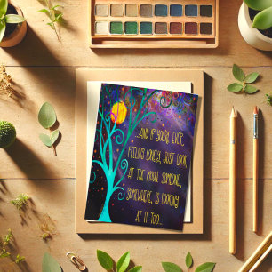 Carte "Regarde la lune" Inspiritisme