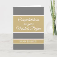 REGARDE ! Master's grade Graduation card