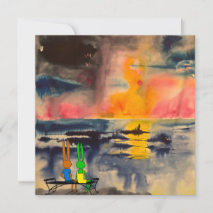 Carte regarder le coucher du soleil