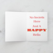 Carte Regardez à l'intérieur Il n'y a pas de message sec (Intérieur)