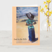 Carte Regardez aux collines (Fleur jaune)