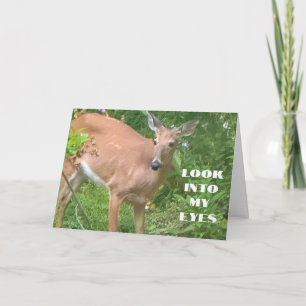 CARTE REGARDEZ DANS MES YEUX *JOYEUX ANNIVERSAIRE*