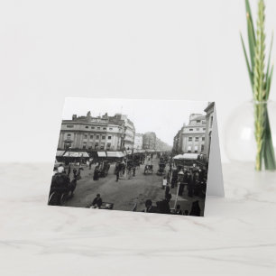 Carte Regardez en bas de la rue d'Oxford, Londres,