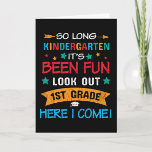 Carte Regardez La 1ère Année Ici Je Reviens Les Enfants 