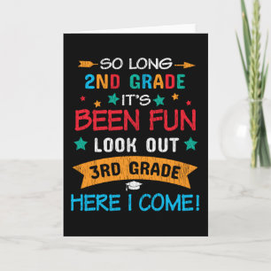 Carte Regardez La 3e Année Ici Je Reviens À L'École