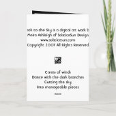 Carte Regardez le ciel (Dos)