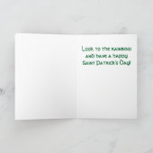 Carte Regardez le Rainbow Saint Patrick's Day Greeting (Intérieur)
