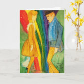 Carte Regardez le Rainbow Saint Patrick's Day Greeting (Fleur jaune)