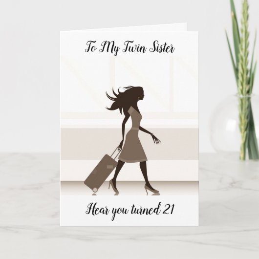 CARTE REGARDEZ NOTRE MA JUMELLE EST TURING **21** (Devant)