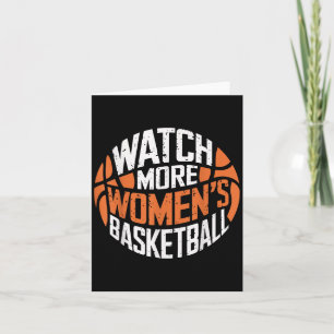 Carte Regardez plus de basket-ball féminin Gras Motivati