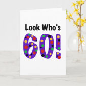 Carte Regardez qui a 60 ans (Fleur jaune)