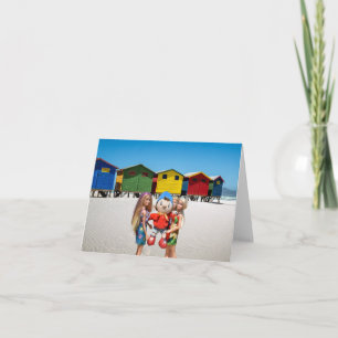 Carte Regardez qui nous avons ramassé à la plage.