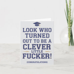 Carte Regardez Qui S'Est Avéré Être Un Petit Diplômé Int