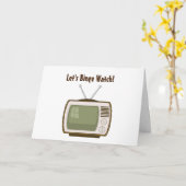 Carte Regardons la télé à la frénésie (Fleur jaune)