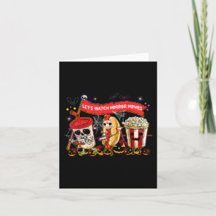 Carte Regardons Les Films D'Horreur Halloween Drôle Fant