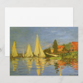 Carte Régate à Argenteuil par Claude Monet (Devant / Derrière)