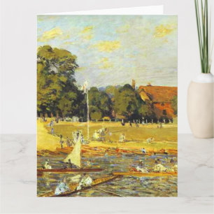 Carte Régate à Hampton Court Alfred Sisley Affiche