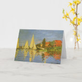 Carte Regatta à Argenteuil par Claude Monet (Fleur jaune)