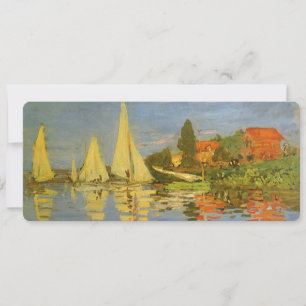 Carte Regatta à Argenteuil par Claude Monet