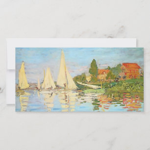 Carte Regatta à Argenteuil par Claude Monet